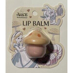 Rare Alice in Wonderland Mushroom Lip Balm Vanilla Scented Disney Enchante NEW